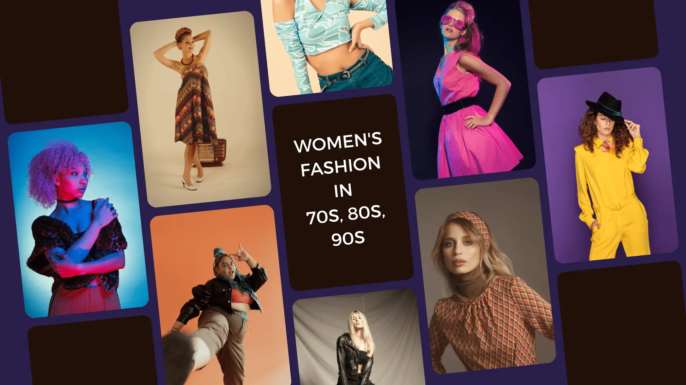 70s & 80s & 90s Womens Fashion - Sunica Design