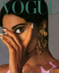 70s Black Fashion - Donyale Luna on the cover of Vogue