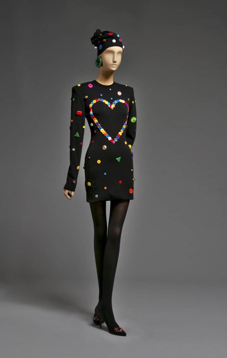 Dress, Hat, and Shoes, Fall_Winter 1987, Designed by Patrick Kelly, Photo Courtesy of Philadelphia Museum Of Art