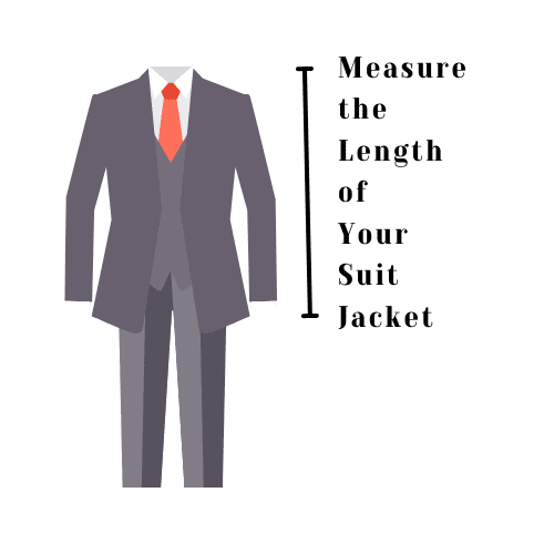 Measure the length of your suit jacket