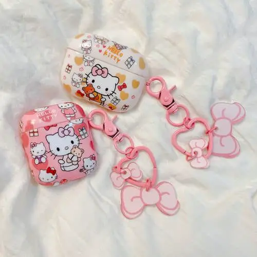 DIY Decora Fashion Airpods Case with Hello Kitty Stickers