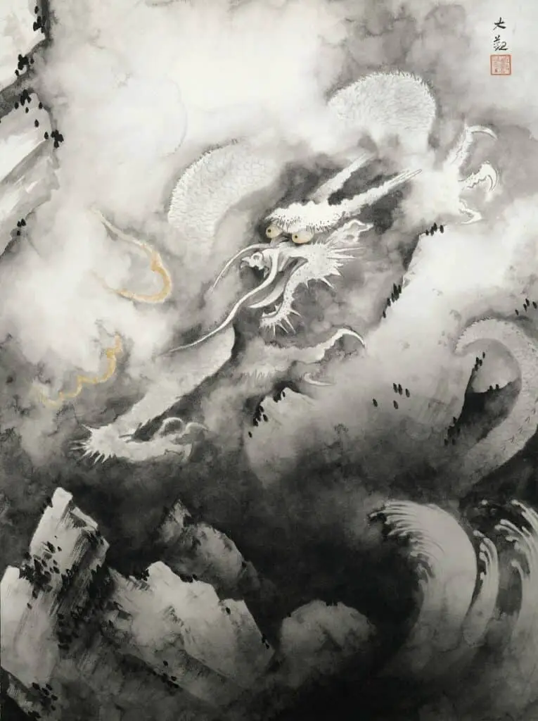 Dragon and Clouds, by Yokoyama Taikan