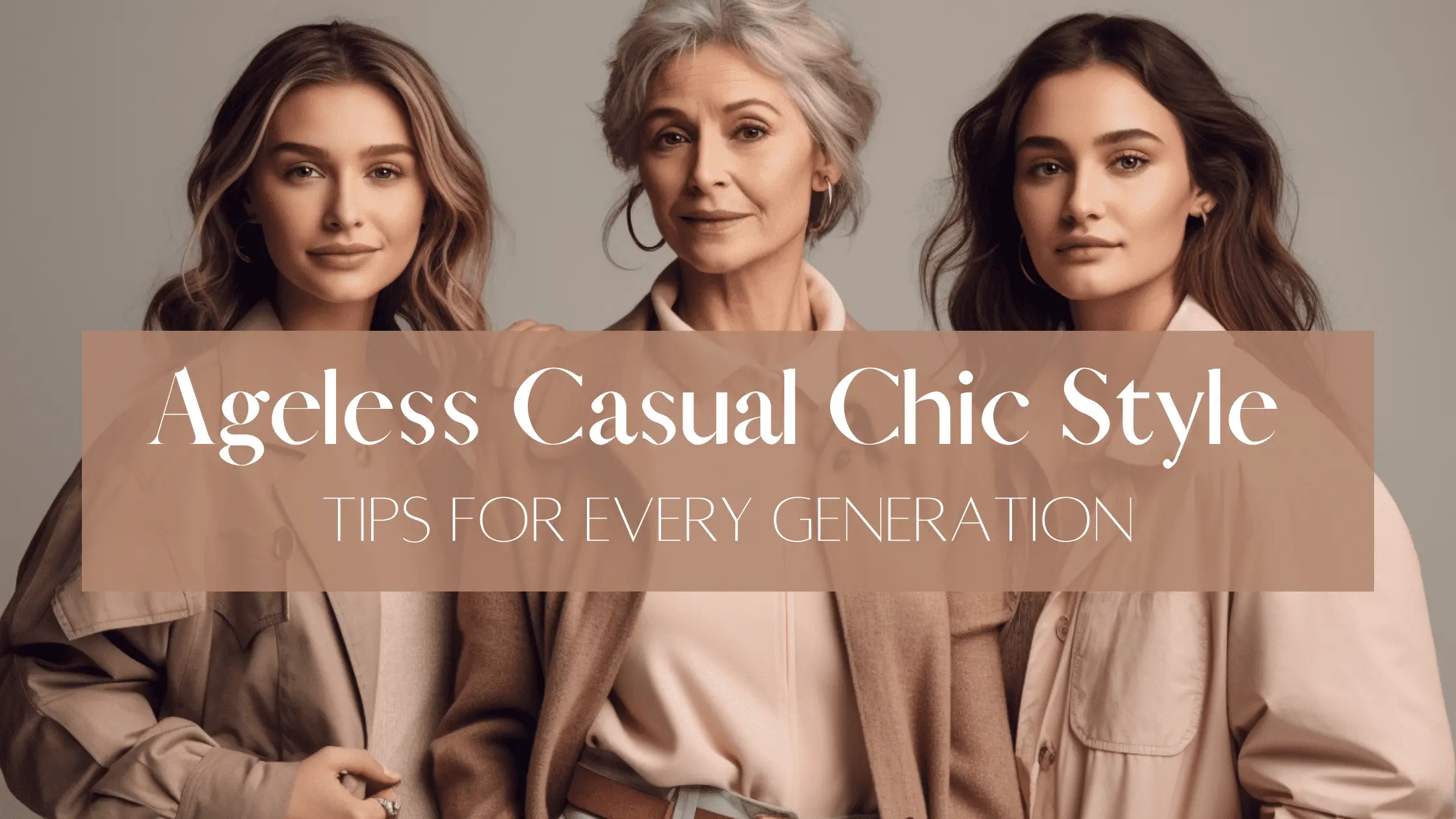 Ageless Casual Chic: Style Tips for Every Generation
