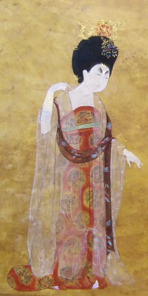 Female Nobility, painted by Zhou Fang in Tang Dynasty