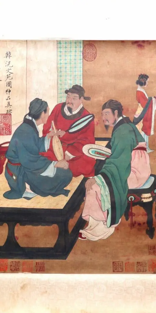Readers' Meeting, painted by Han Huang in Tang Dynasty