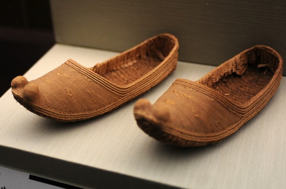 Tang shoes, from Xinjiang Uygur Autonomous Region Museum