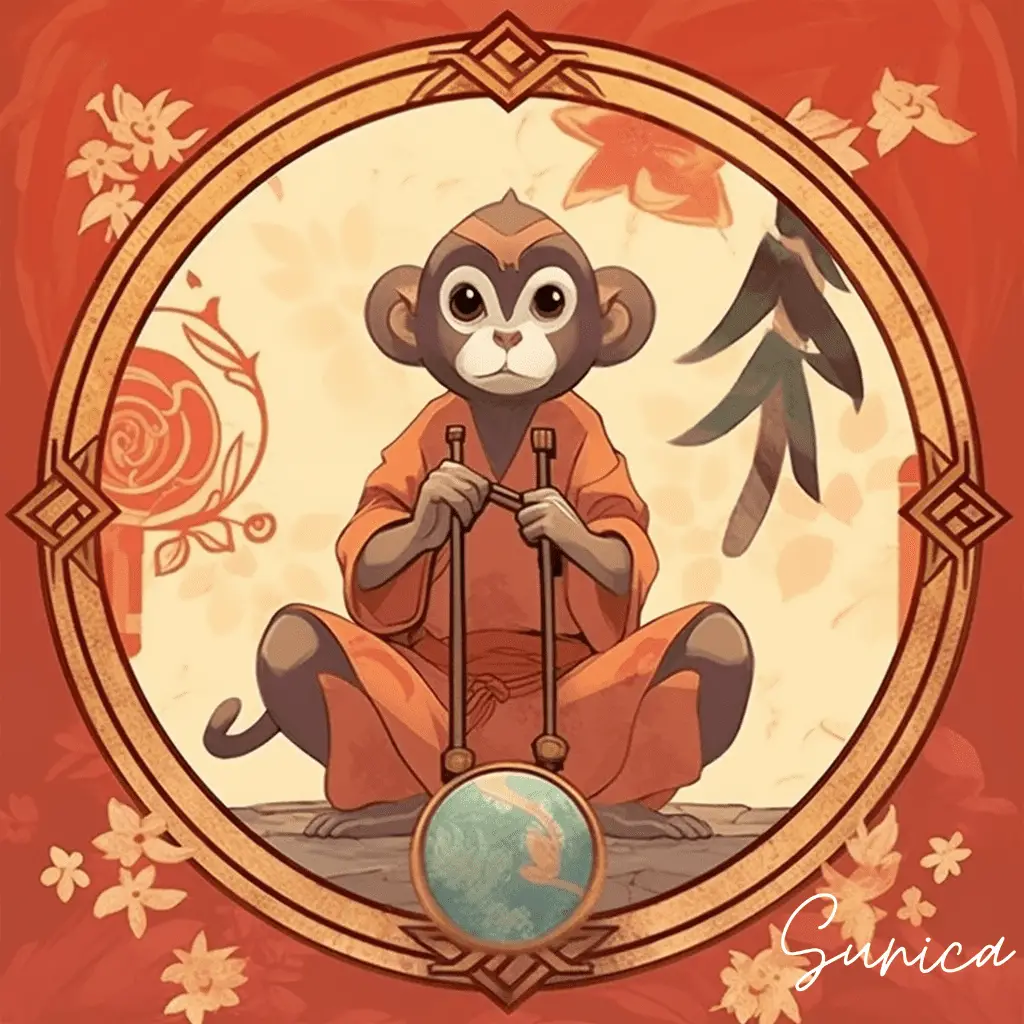Japanese Zodiac Signs - Monkey