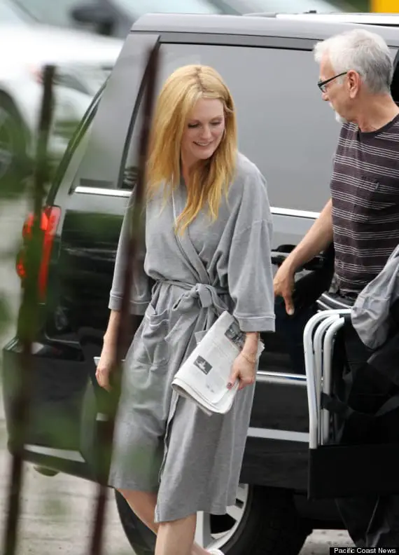 Julianne Moore seen on the set of 'Map to The Stars' in Toronto