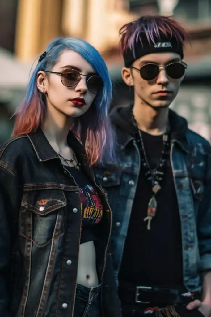 Models with Sexy E-girl and E-boy Streetwear