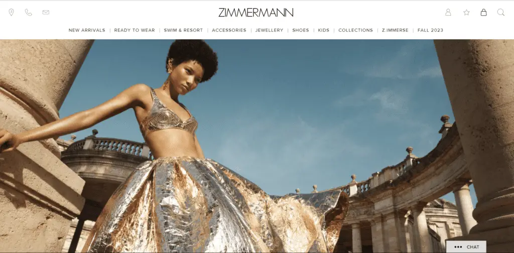 Screenshot of Zimmermann