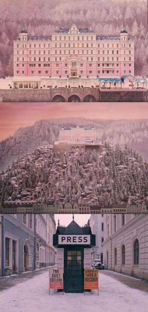 Screenshots of The Grand Budapest Hotel