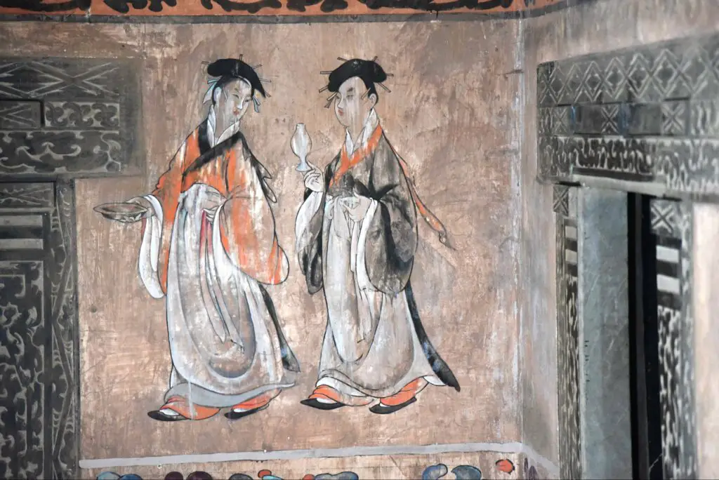 Another mural from the Eastern Han Dynasty Dahuting tomb