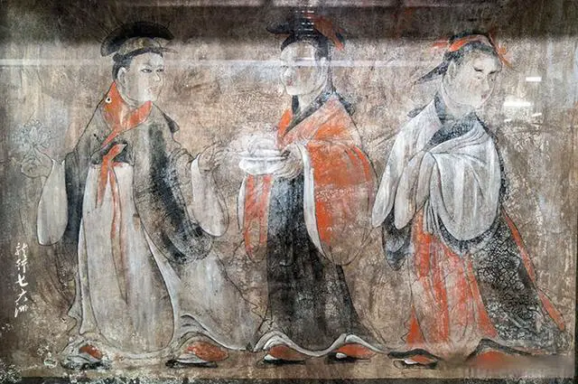 Mural unearthed from the Eastern Han Dynasty Dahuting tomb