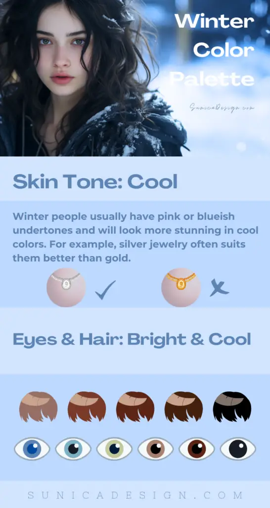 Winter Color Palette Characteristics
