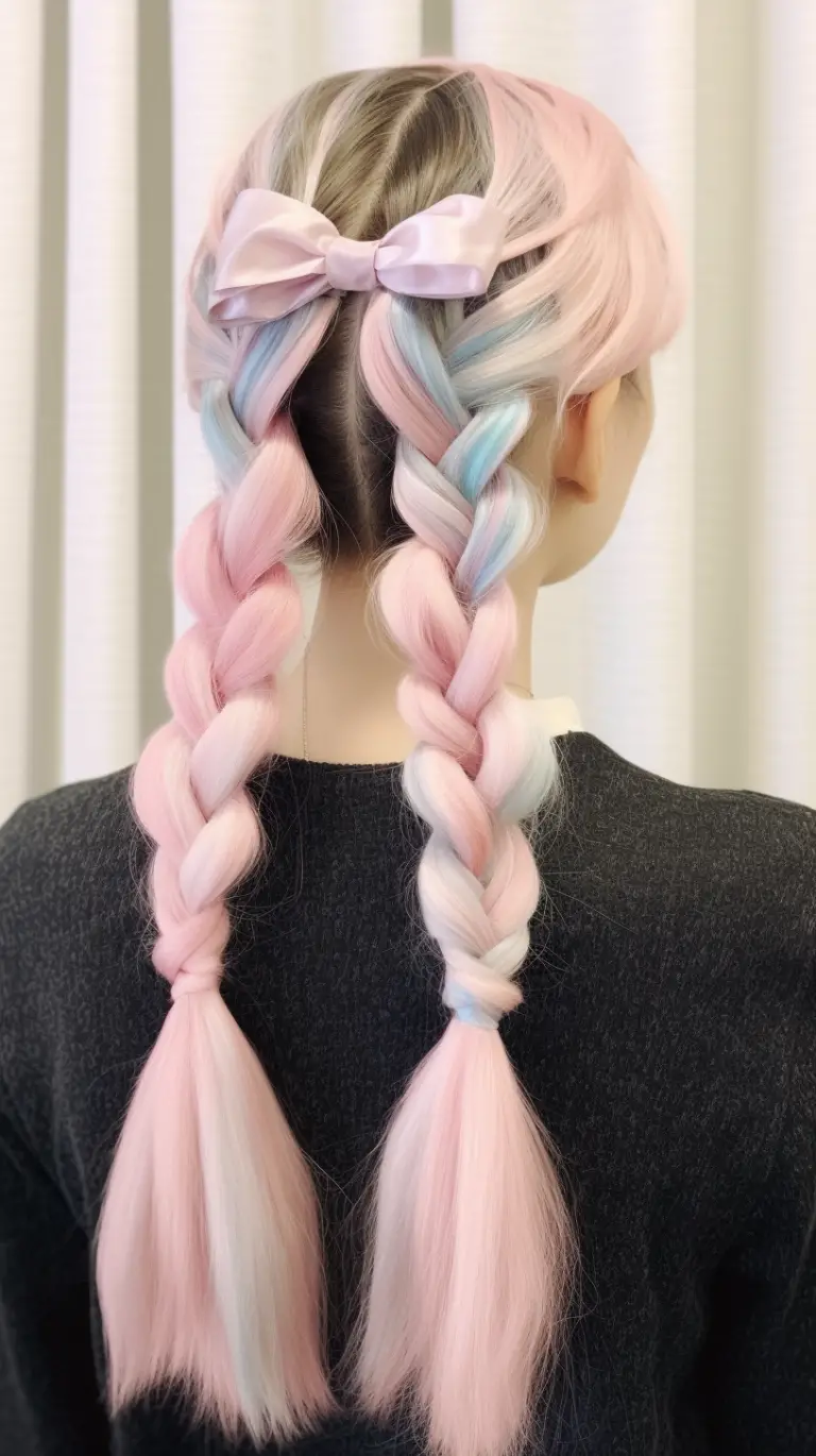 a fairy kei pigtail hairstyle