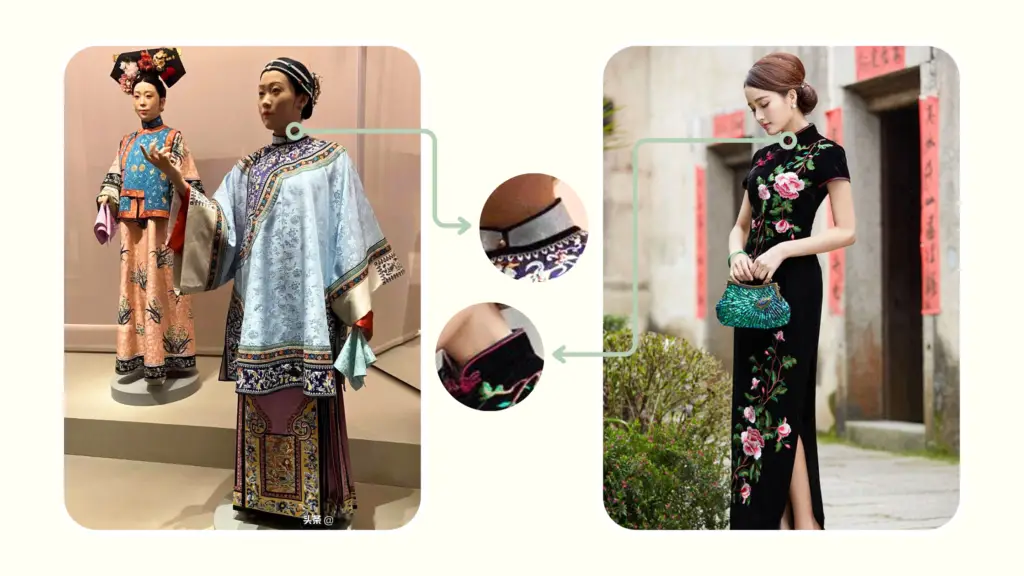 Manchu Clothing in the late Qing Dynasty and the modern Qipao