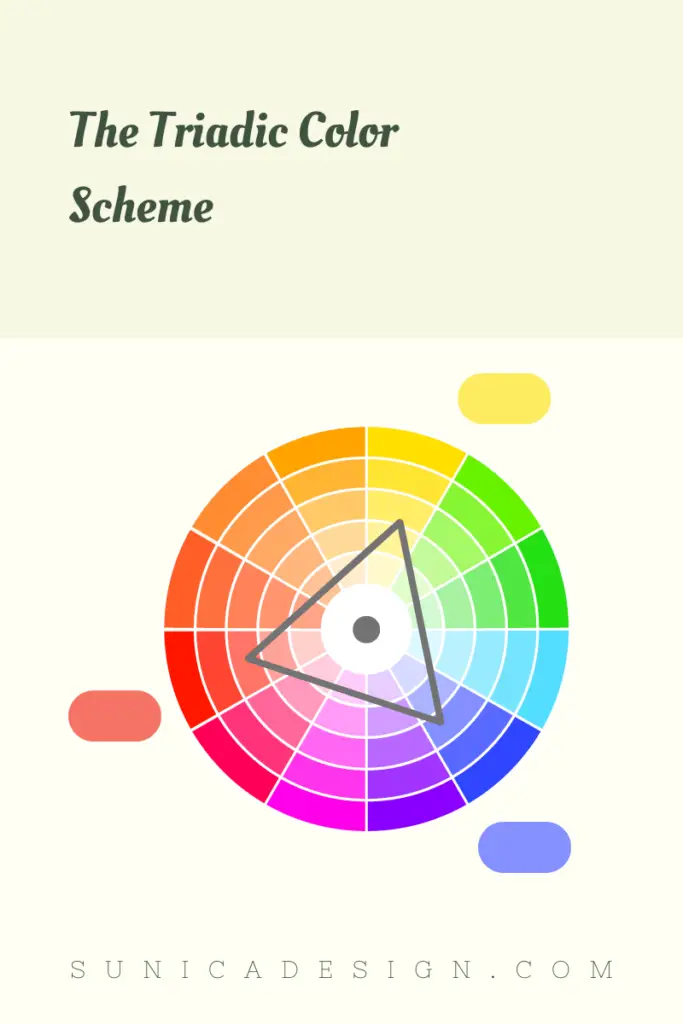 What is the triadic color scheme