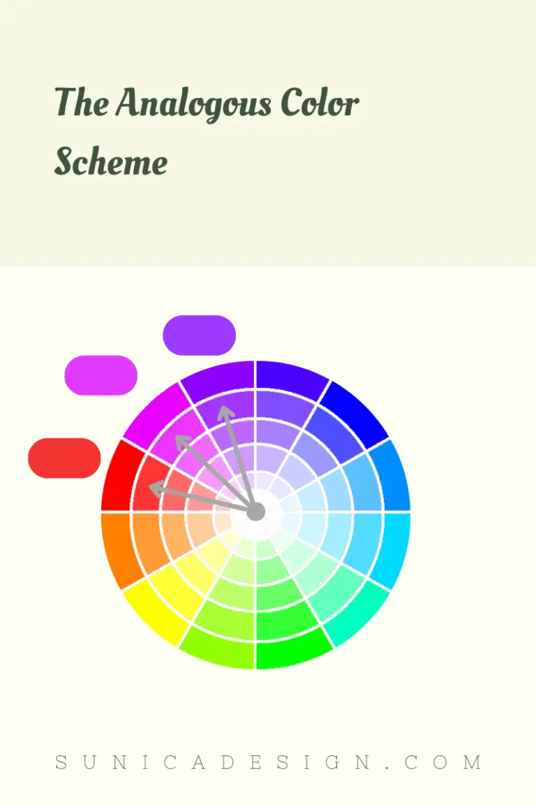 Analogous Color Scheme in RGB Color Wheel - Red, Magenta, Purple