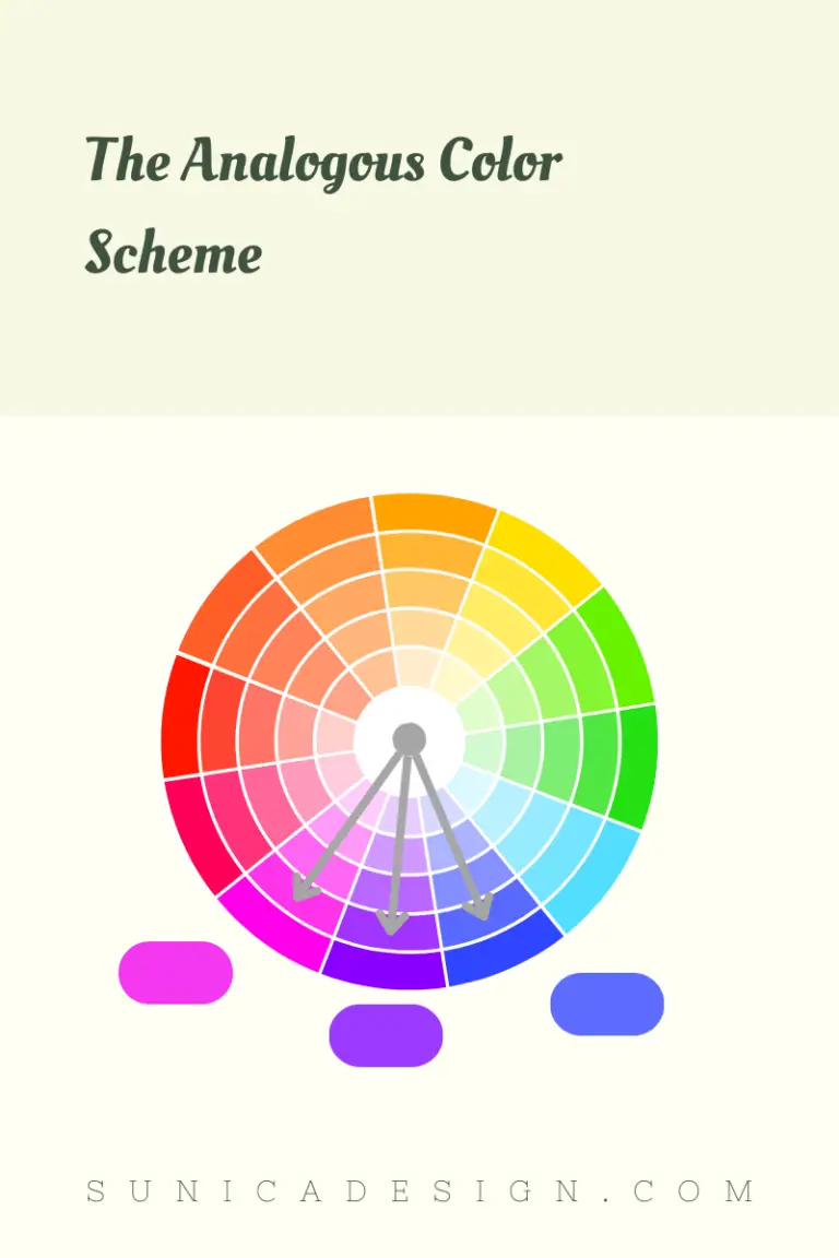 Analogous Color Scheme in RYB Color Wheel - Blue, Purple, Magenta