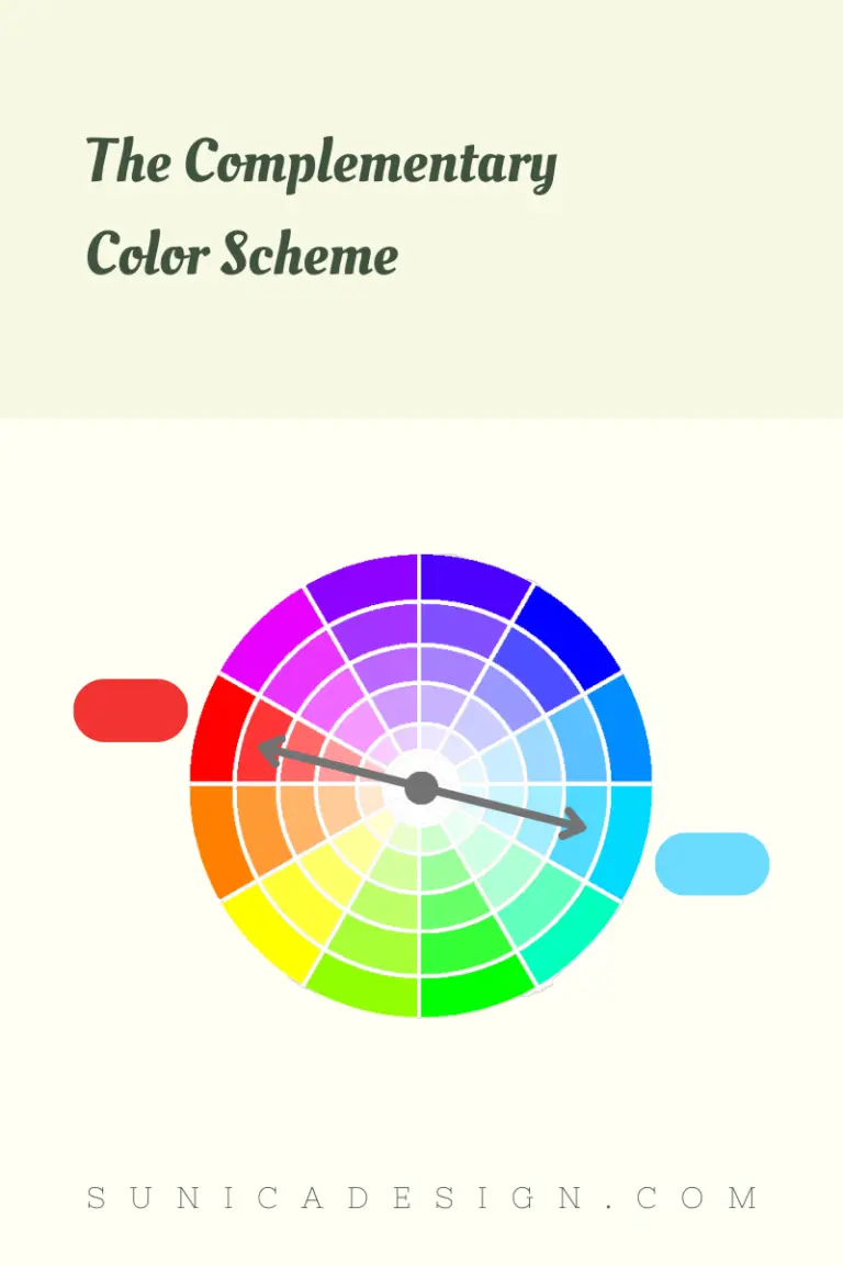 Complementary color scheme in RGB color model - red and cyan