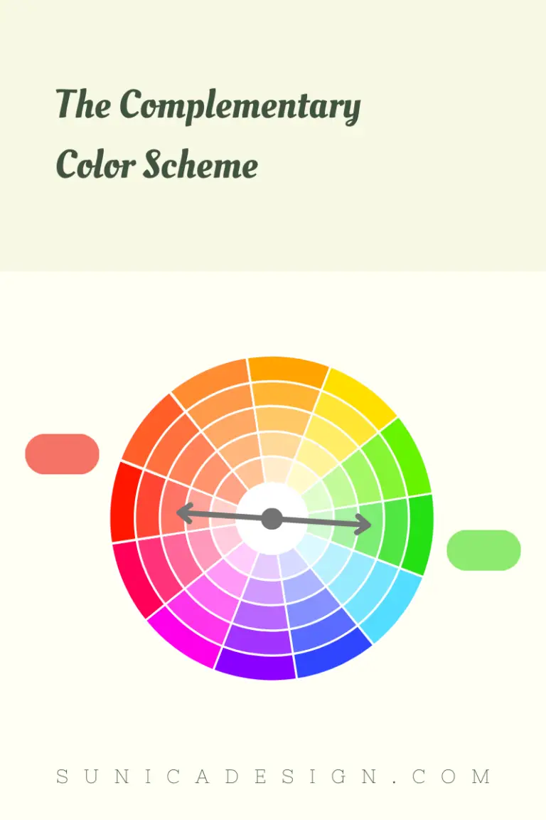 Complementary color scheme in RYB color model - red and green