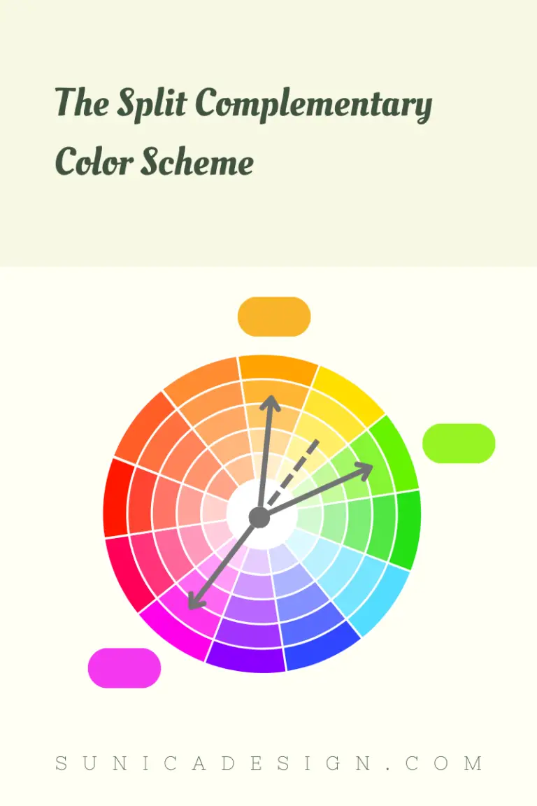 Split Complementary Color Scheme in RYB Color Wheel
