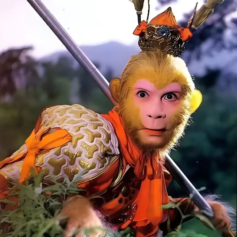 Sun Wukong. Screenshot of the old Chinese TV show "Journey to the West"
