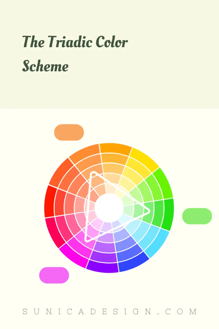 Triadic Color Scheme in RYB Color Wheel - Orange, Green, and Purple