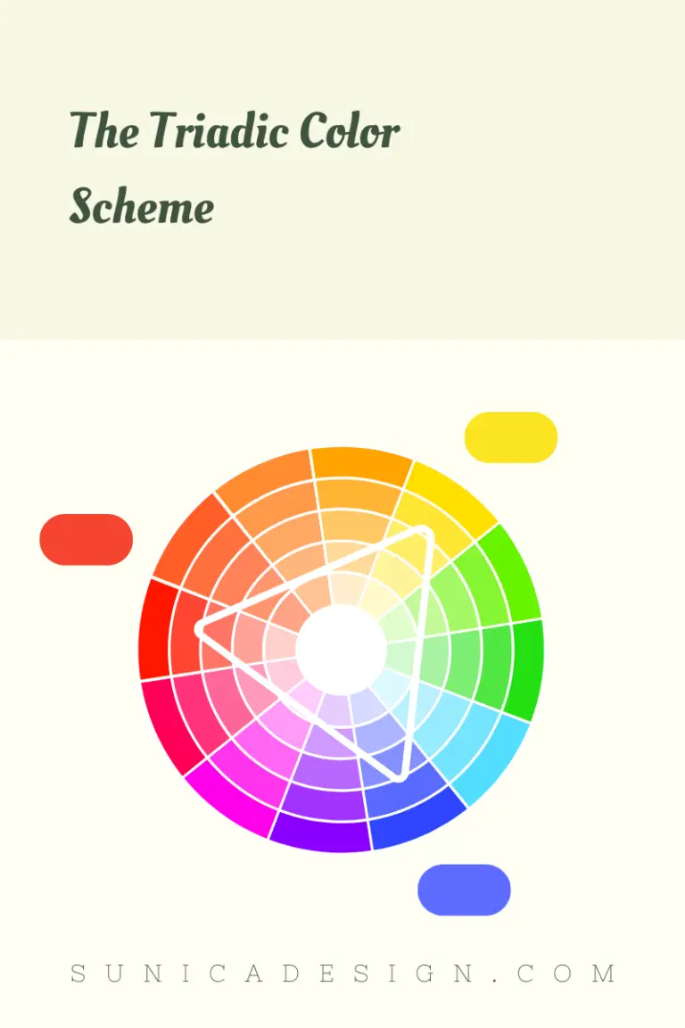 Triadic Color Scheme in RYB Color Wheel - Red, Yellow, and Blue