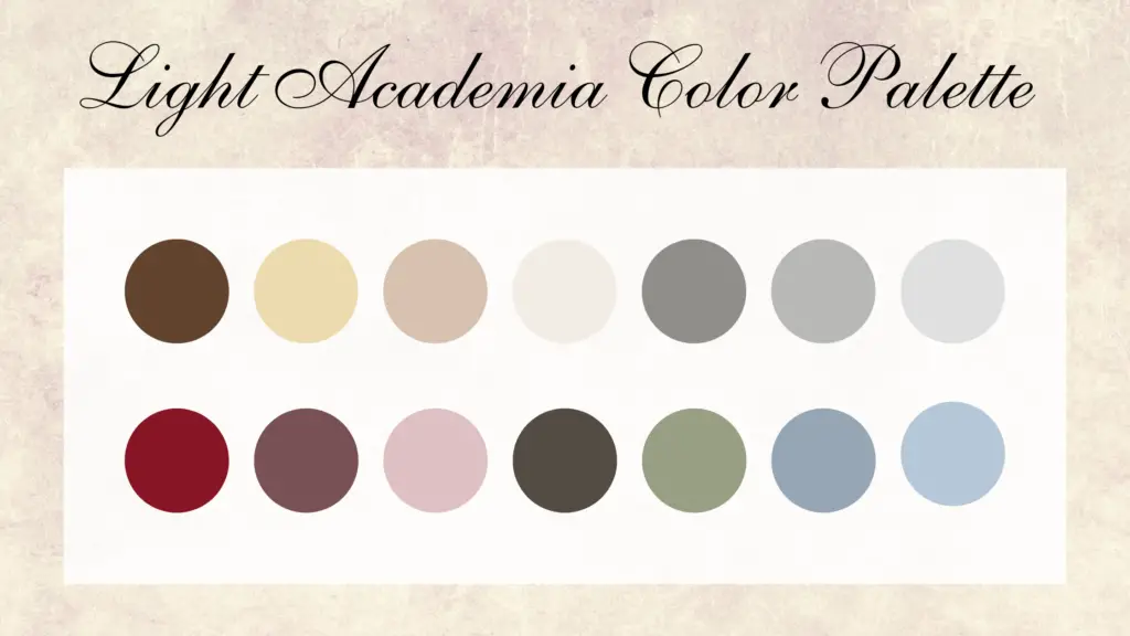 Light Academia Color Palette