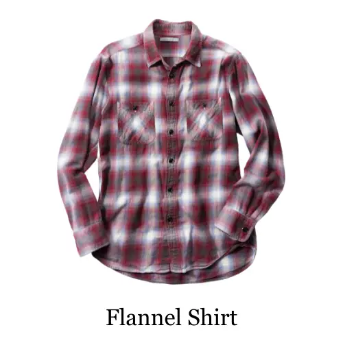 Types of Shirts - Flannel Shirt