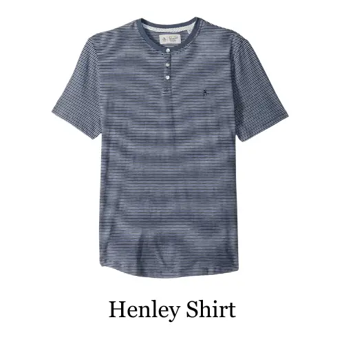 Types of Shirts - Henley Shirt