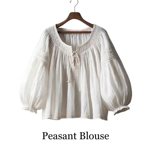 Types of Shirts - Peasant Blouse