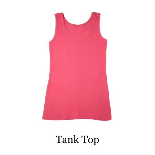 Types of Shirts - Tank Top